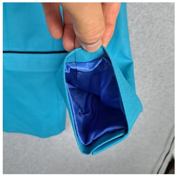 Paisley & Gray Slim Fit Men's 38R Blazer Tuxedo Suit Jacket Blue Turquoise - Picture 10 of 11